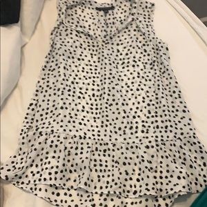 Banana republic silk Animal print top